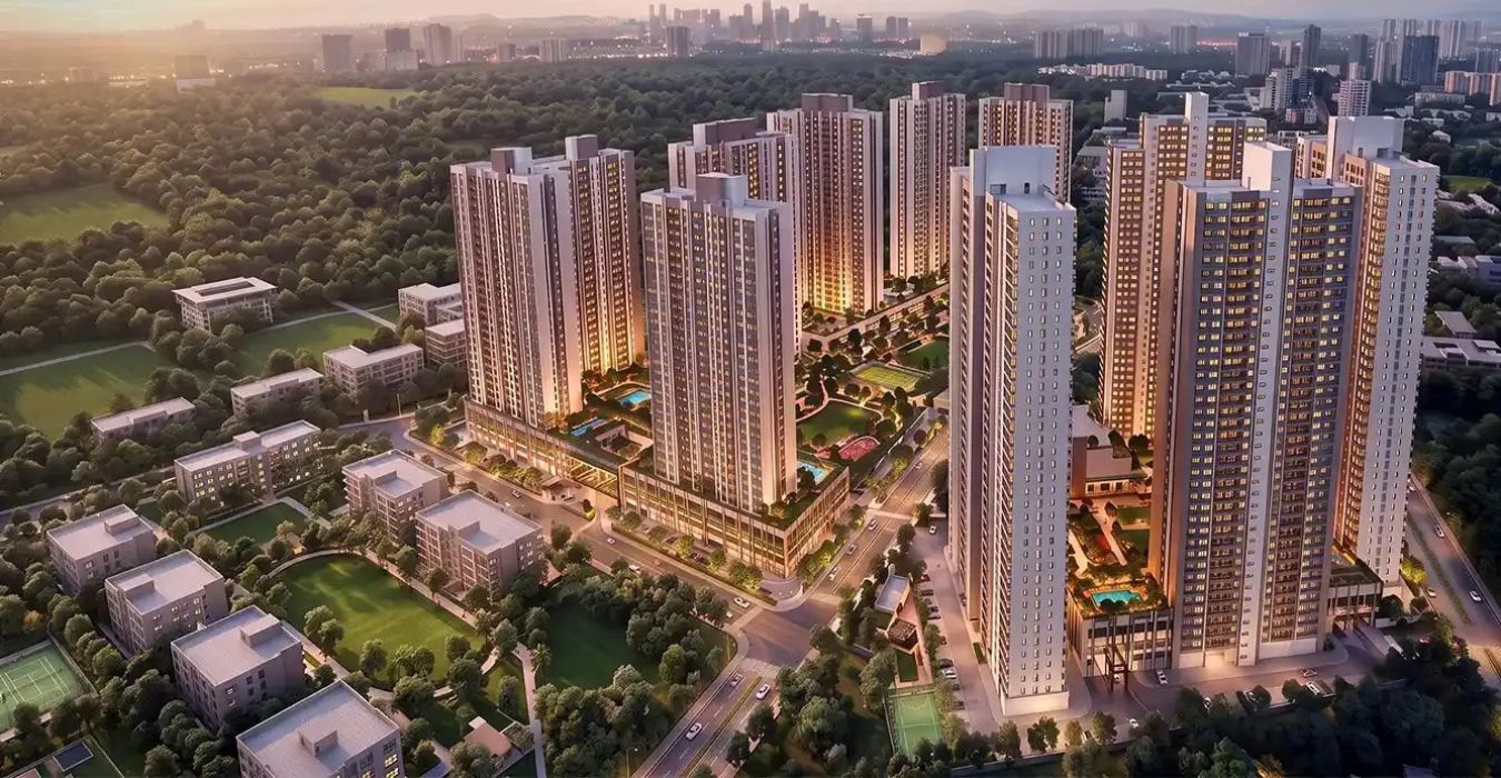 Mahindra Rivenza township towers elevation view